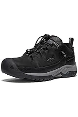 Keen Targhee Low Waterproof, Zapatos para Senderismo, Black/Steel Grey