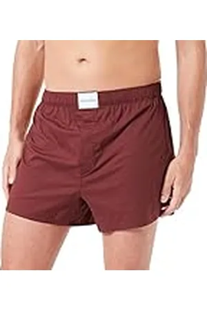 Calvin Klein Hombre Calzoncillos tipo bóxer Slim algodón elástico, Rum Rasin, L