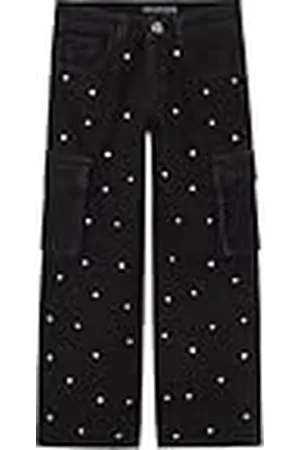 NAME IT Nkfrose Wide Cargo Jeans 7515-be R Vaqueros Anchos, , 140 para Niñas