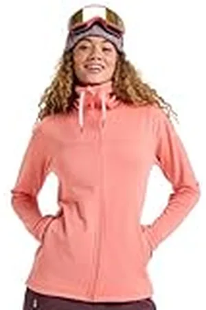 Roxy Jersey de Forro Polar, Color Naranja