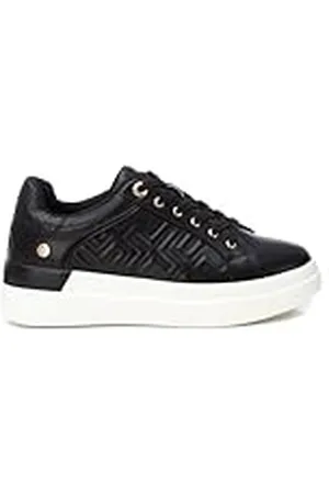 Xti Zapatilla Mujer Negro - Calzado Cómodo y Versátil - Moda Casual - Modelo 14295401 (Talla 38)