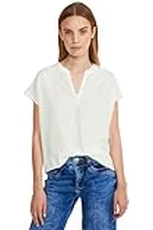 Street one Qr Shirtblouse W Splitneck Sol Camiseta, Women