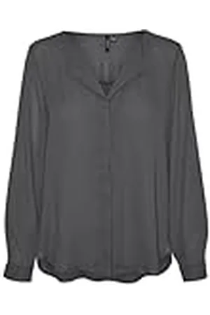 VERO MODA Vmpoel LS Collar Camiseta Wvn Ga Blusa de Manga Larga, , M Mujeres