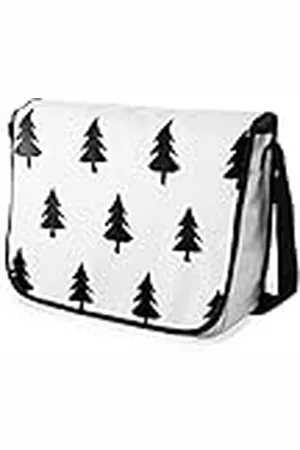 Bonamaison Bolsa de Mensajero con Estampado Digital con Correa Negra para Estudiantes, Bolsa de Cuerpo Cruzado, Bolsa de mensajería, Bolsa de Hombro para niños, niñas, niños, tamaño: 29 x 36 cm