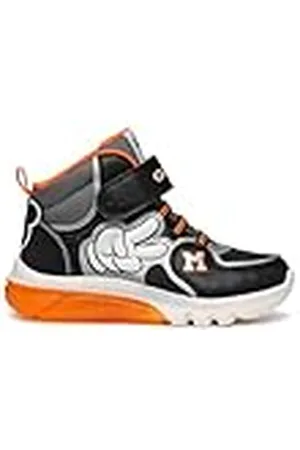 Geox J CIBERDRON Boy F, Zapatillas, Black/Silver, 33 EU