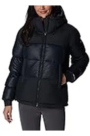 Columbia Pike Lake 2 Hooded Insulated Jacket, Chaqueta Acolchada Con Capucha para Mujer, Black, Talla S