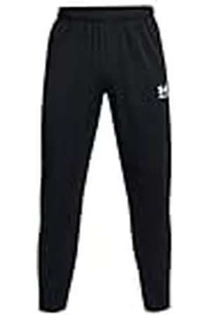 Under Armour UA Challenger Pique Track Pantalones de deporte para hombre, pantalones de chándal transpirables y de secado rápido, color /blanco