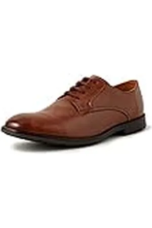 Clarks Ronnie Walk, Zapatos de Cordones Derby Hombre, Marrón (British Tan Lea British Tan Lea), 42 EU