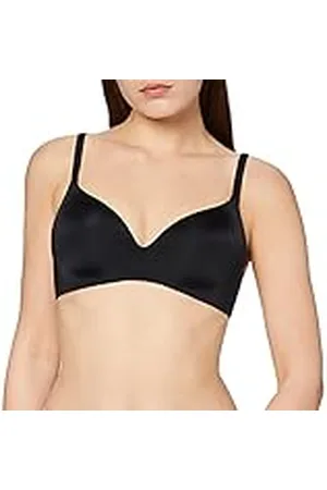 Dim Sujetador Triangle Paddé Sin Aros Invisifree Mujer x1, Negro, 80B