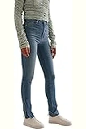 NA-KD Side Slit Skinny Jeans, , 40 para Mujer