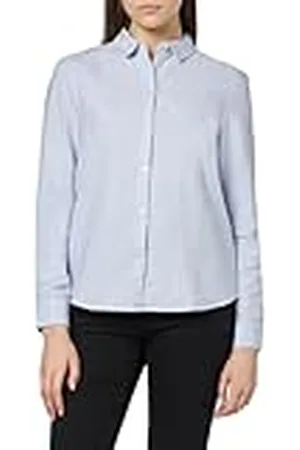Pieces® Pcirena LS Oxford Shirt Noos, Blusa Mujer, , 38 (Talla del Fabricante: Small)