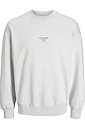 JACK & JONES Jjeurban Edge Studio Sweat Crew Noos Sudadera, Color Blanco, L para Hombre