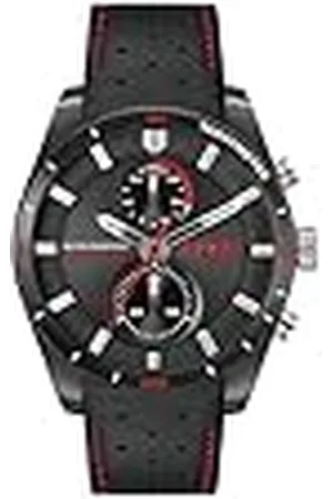 HUGO BOSS Reloj Analógico de Cuarzo multifunción para hombre Colección #FAST Collection con Correa en piel y en acero inoxidable