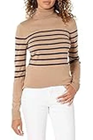 Amazon Jersey de Cuello Vuelto, Manga Larga, Ligero y de Ajuste Clásico (Disponible en Tallas Grandes) Mujer, , XS