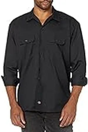 Dickies Camisa con manga larga para hombre, color , talla L