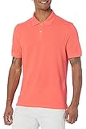 Amazon Polo de Piqué de Algodón de Ajuste Entallado Hombre, , XL