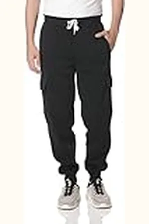 Southpole Pantalones Deportivos básicos de Forro Polar Active, (Carga), 34-37 para Hombre