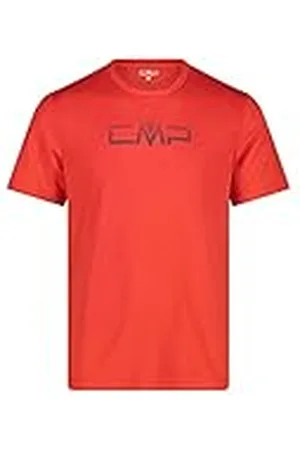CMP Camiseta Transpirable y Ligera para Hombre, Color Antracita Fuego, 38