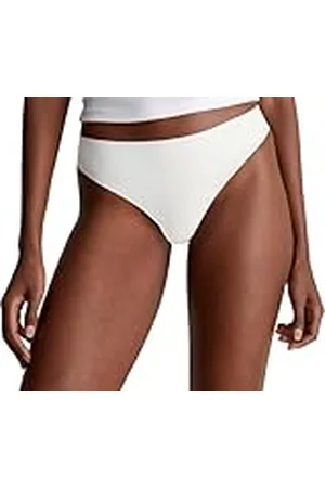 Calvin Klein Braguita Tipo Tanga para Mujer, Marfil (Ivory), L