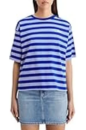 Scotch&Soda Striped Cropped T-Shirt Camiseta, , L Mujeres