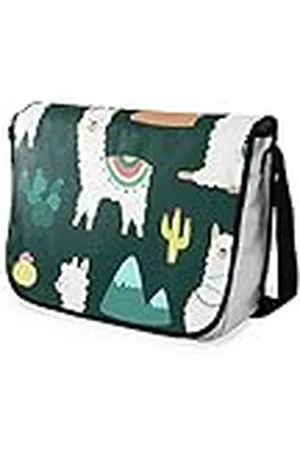 Bonamaison Bolsa de Mensajero para Estudiantes, con impresión Digital, Bolsa de mensajería, Bolsa de Hombro, para niños, niñas, niños, tamaño: 29 x 36 cm