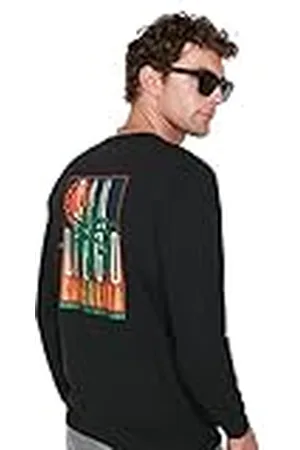 Trendyol Sudadera Regular de Cuello Redondo con Eslogan, , S para Hombre