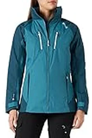 Regatta Chaqueta técnica Calderdale IV, impermeable, con forro de tafetán, capucha oculta y bolsillos con cremallera