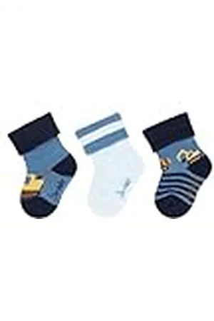 Sterntaler Calcetines para bebé, 3 Unidades, Excavadora, , 14 (Pack de 3) para Niños