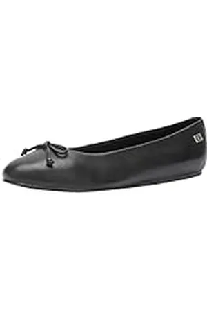 Tommy Hilfiger Essential Leather Ballerina FW0FW07768, Bailarinas Mujer, (Black), 39 EU