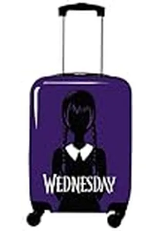 Toy Bags Maleta Wednesday Cabina - 4 Ruedas Giratorias y multidireccionales - Ruedas Dobles Personalizadas - Maleta rígida Muy Resistente con asa Extensible - 55 x 36 x 22 cm
