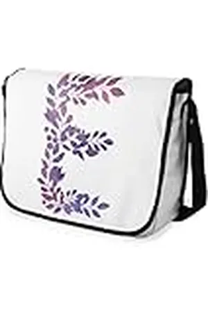 Bonamaison Impresas digitalmente Bolsos de Escuela Messenger con Correa Negra para niñas y jóvenes, Bolso Bandolera para Estudiantes, tamaño: 29 x 36 cm