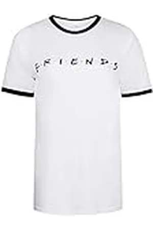 Friends Títulos Camiseta, Blanco/Negro, S para Mujer