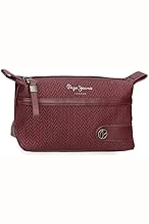 Pepe Jeans Sprig Neceser Rojo 20,5x11,5x7,5 cms Piel sintética by Joumma Bags