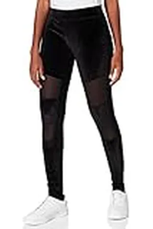 Urban classics Ladies Velvet Tech Mesh Leggings, , XXL para Mujer