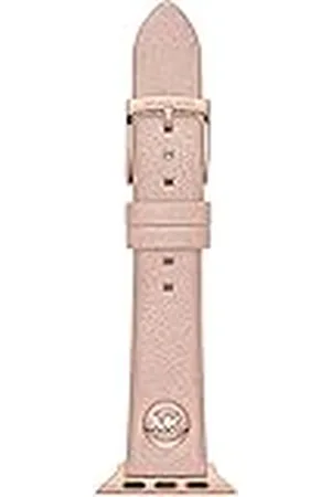 Michael Kors Pulsera compatible con Apple Watch, 38/40/41 mm - 18 mm Piel rosa, MKS8004