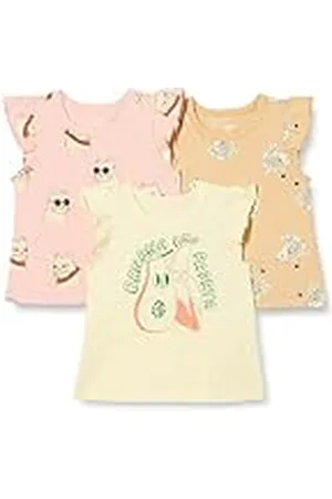 Amazon Camiseta sin mangas con volantes Niña, Pack de 3, , 9 años