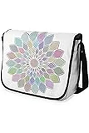 Bonamaison Bolsa de Mensajero con Estampado Digital con Correa Negra para Estudiantes, Bolsa de Cuerpo Cruzado, Bolsa de mensajería, Bolsa de Hombro para niños, niñas, niños, tamaño: 29 x 36 cm
