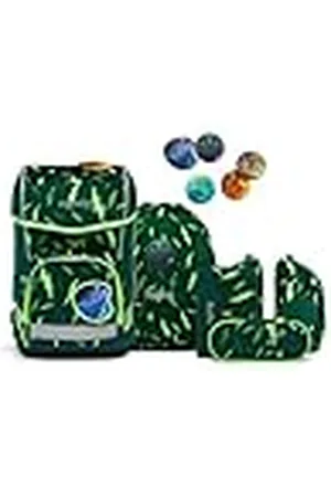 Ergobag CUBOLIGHT Beartastic Mochila Juvenil, mochilita Multicolor con Cuadros para niños Astronauta, Unisex, , Talla Única