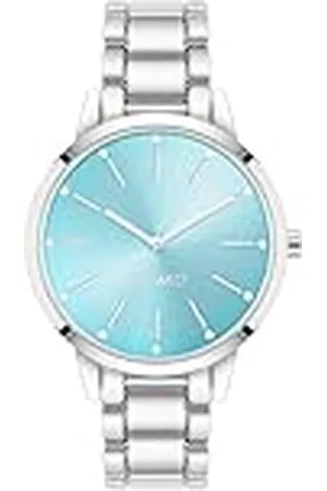 Nine West Reloj de Pulsera con Detalles de Cristal Genuino para Mujer