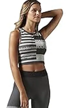 Reebok Mujer Top Seamless Gris Gris Talla:Small