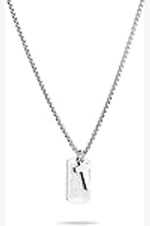 Fynch-Hatton Collar con colgante de cruz, 60, Acero inoxidable, No es una piedra preciosa