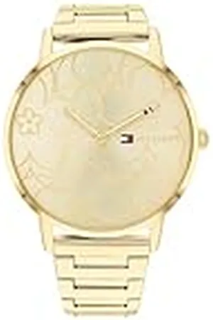Tommy Hilfiger Reloj Analógico de Cuarzo para Mujer con Correa de Acero Inoxidable de Color Dorado - 1782366