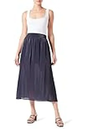 Armani Exchange Ruta 66, Textura Brillante Falda, , S para Mujer