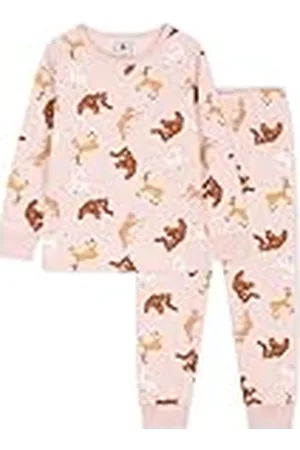 Petit Bateau Pijama para Unisex Niños, Rosa Saline / Multicolor, 2 años