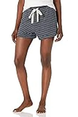 Amazon Pantalón Corto de Pijama de Rizo Ligero Mujer, , XL