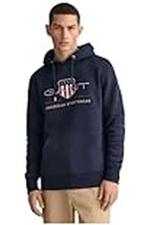 GANT Reg Archive Shield Hoodie Sudadera con Capucha, , L para Hombre