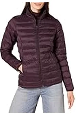 Amazon Chaqueta Acolchada Ligera de Manga Larga, Plegable, Resistente a la Lluvia (Disponible en Tallas Grandes) Mujer, , S