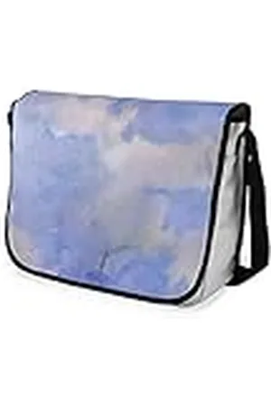 Bonamaison Bolsa de Mensajero con Estampado Digital con Correa Negra para Estudiantes, Bolsa de Cuerpo Cruzado, Bolsa de mensajería, Bolsa de Hombro para niños, niñas, niños, tamaño: 29 x 36 cm