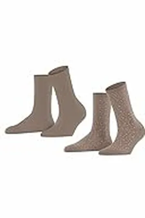 ESPRIT Playful Dot 2-Pack W SO algodón estampado 2 pares, Calcetines Mujer, , 39-42