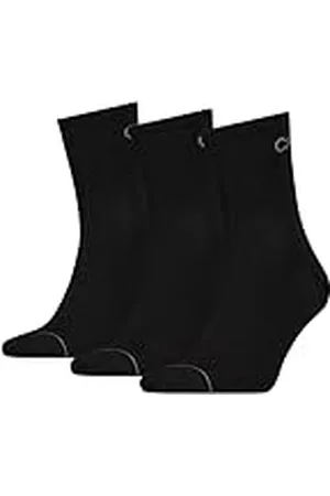 Calvin Klein Short Sock, Negro , Talla única (Pack de 3) para Hombre